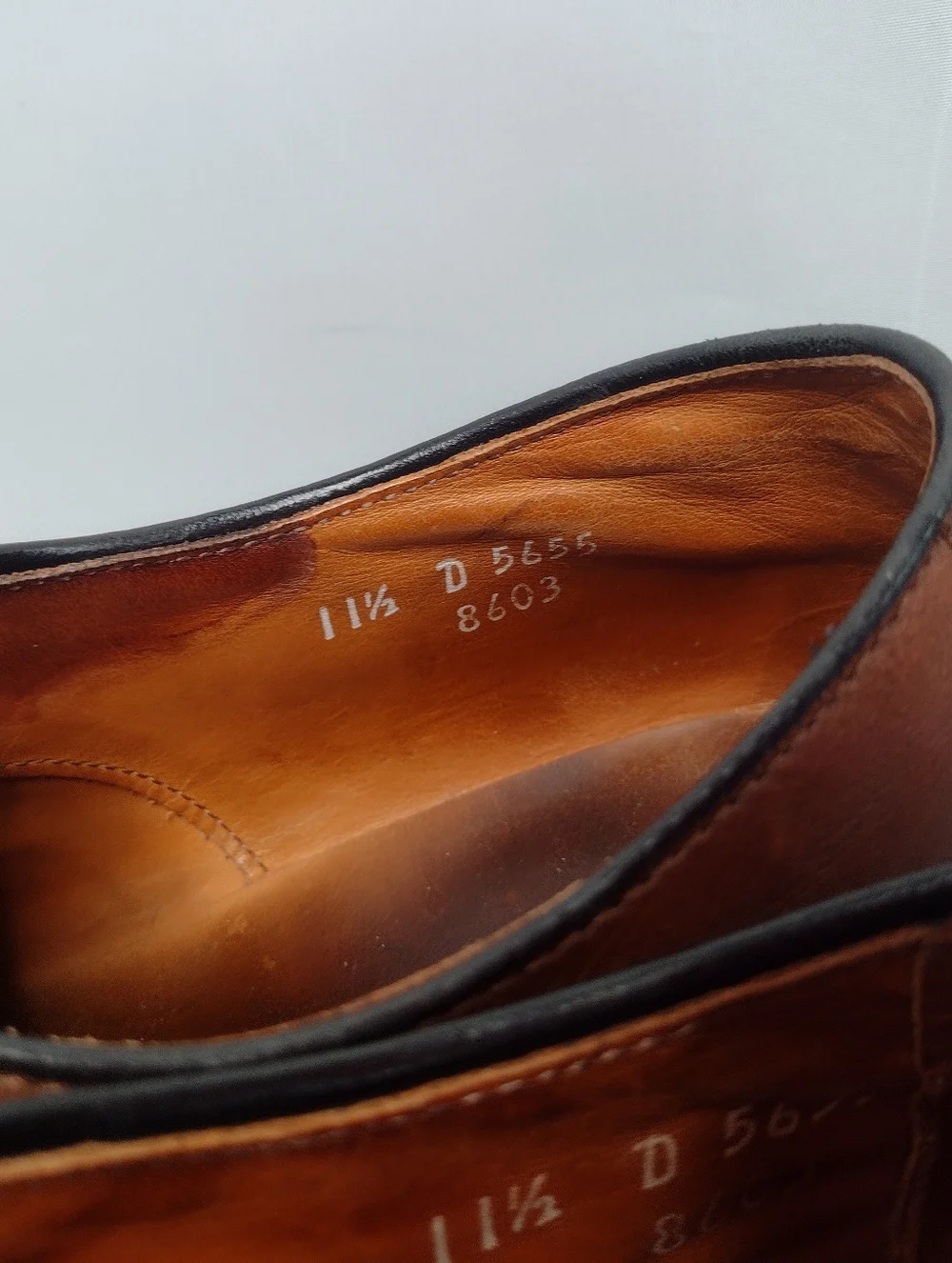 Allen Edmonds Park Avenue  Leather Cap Toe Oxfords Men's 11.5 D Brown Lace AA